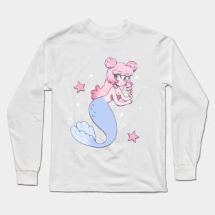 Ice Cream Mermaid Long Sleeve T-Shirt